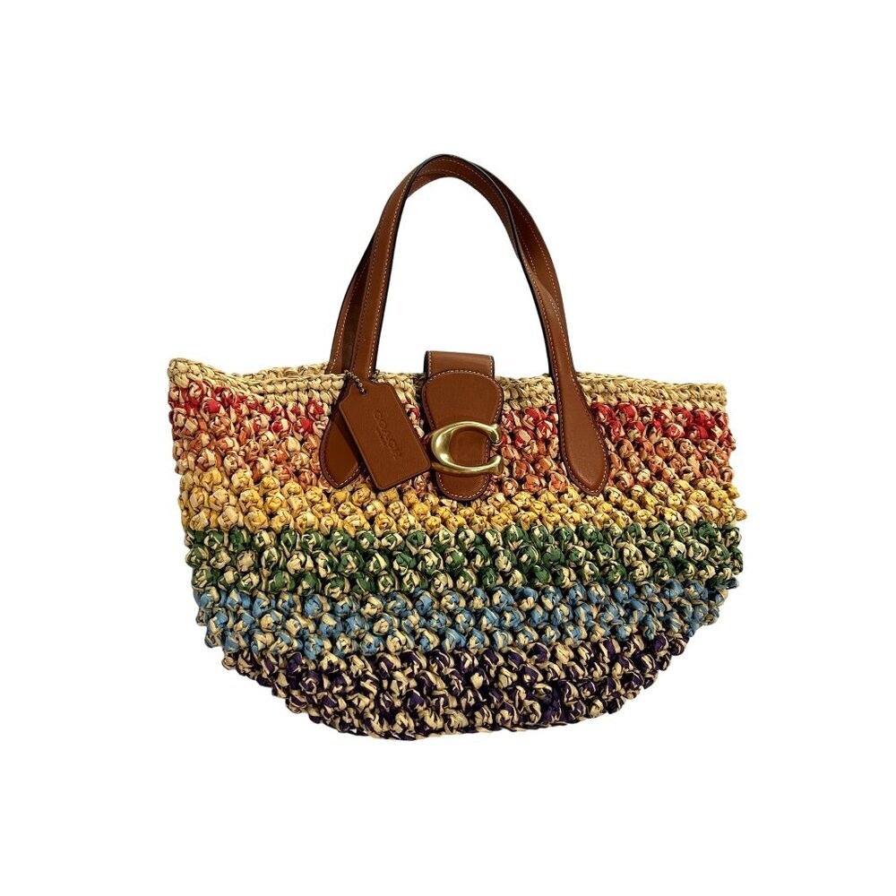 Coach Small Multi-Colored Tote never used and comes with wallet - Picture 3 of 6